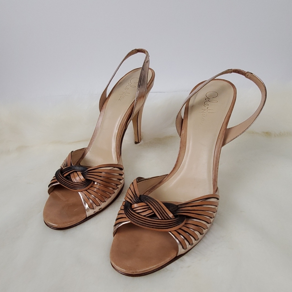 Cole Haan Nike Air slip on heel sandals size 9 1/2
